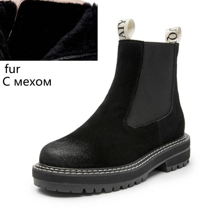 Thumbnail: Autumn Winter Trend Thick-Soled Women Ankle Boots All-Match Marton Boots Ladies