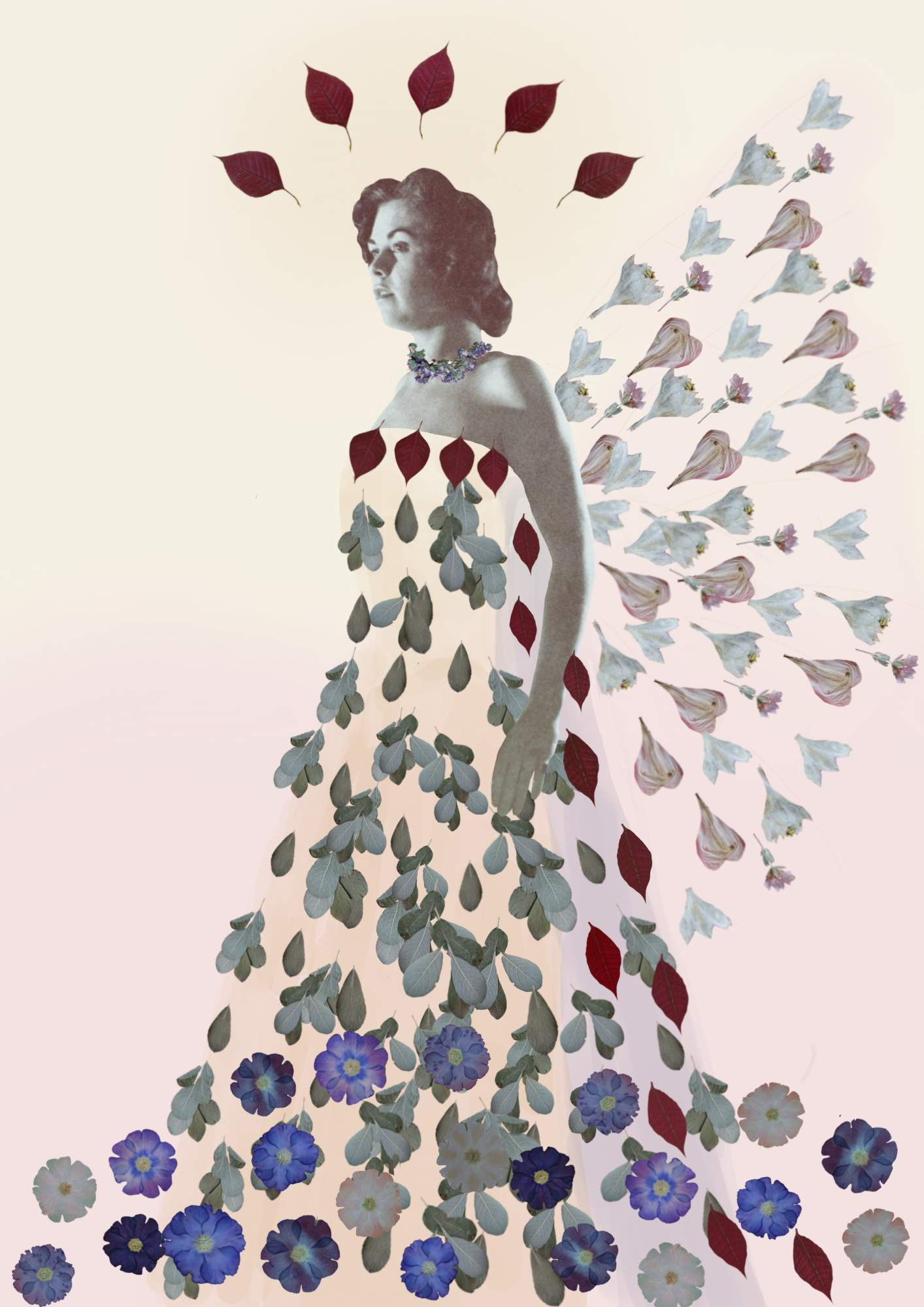 Angel in Petals - Fine Art Print