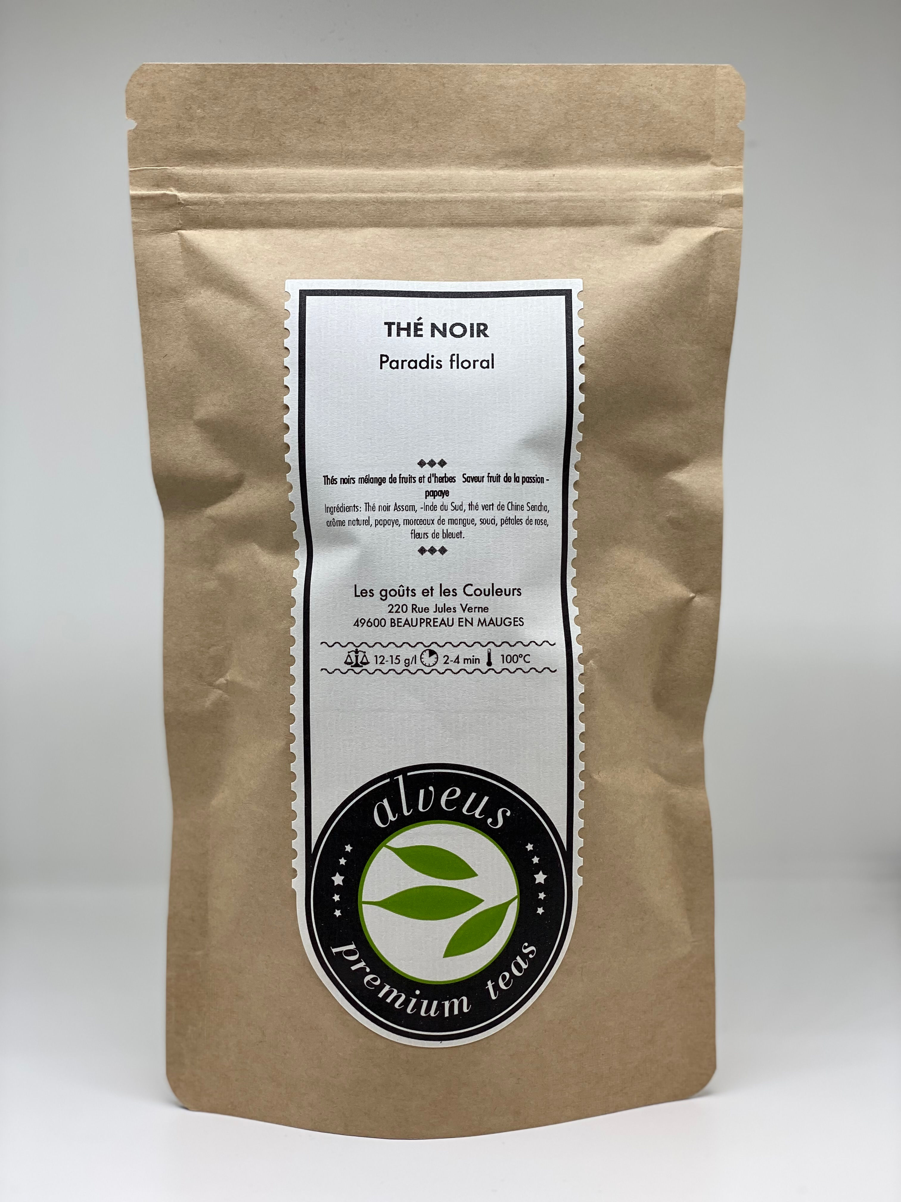 Thé noir paradis floral 100g