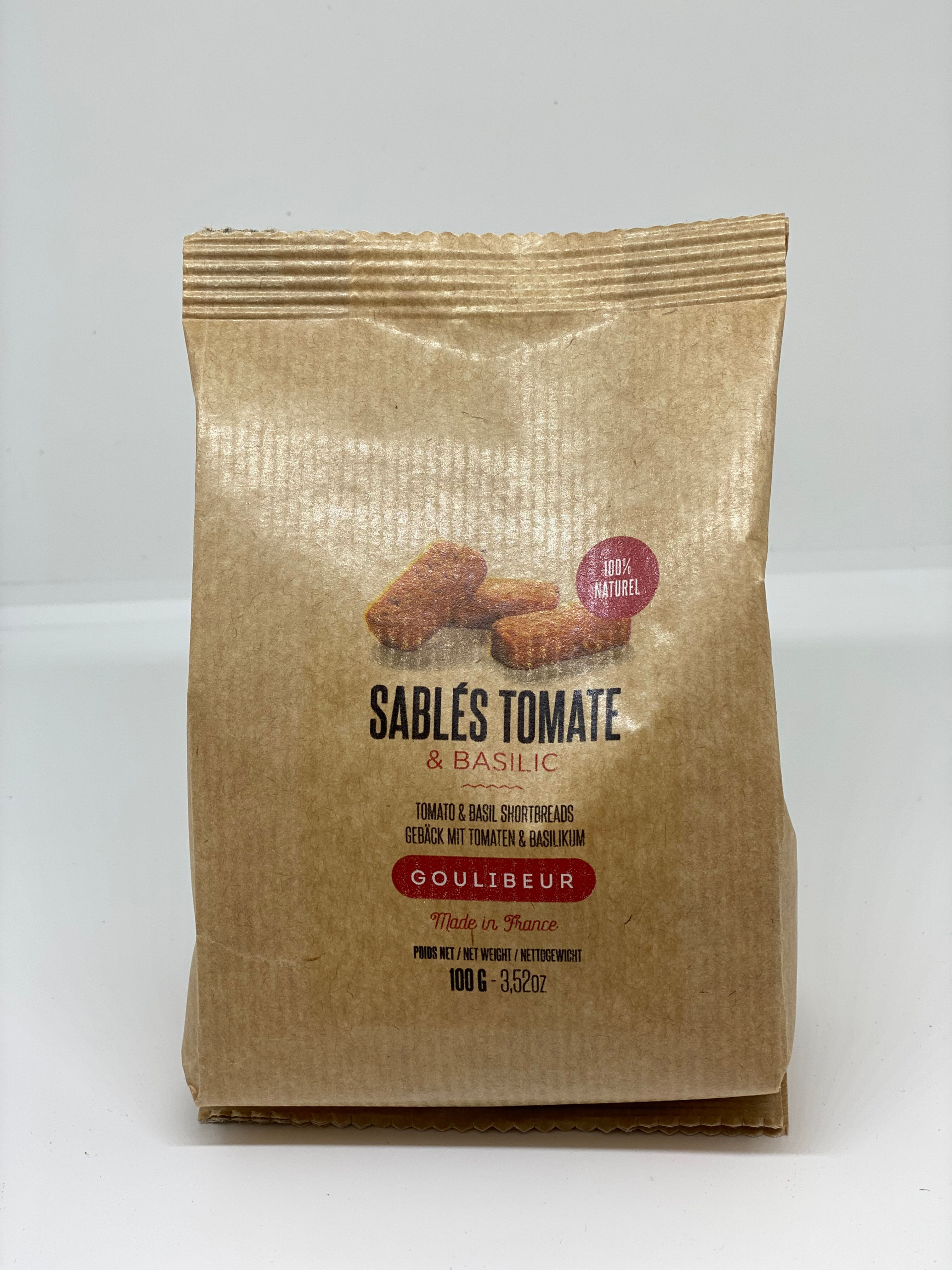 Sablés tomate & basilic
