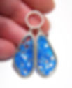 DragonBug Earrings, Waterblue