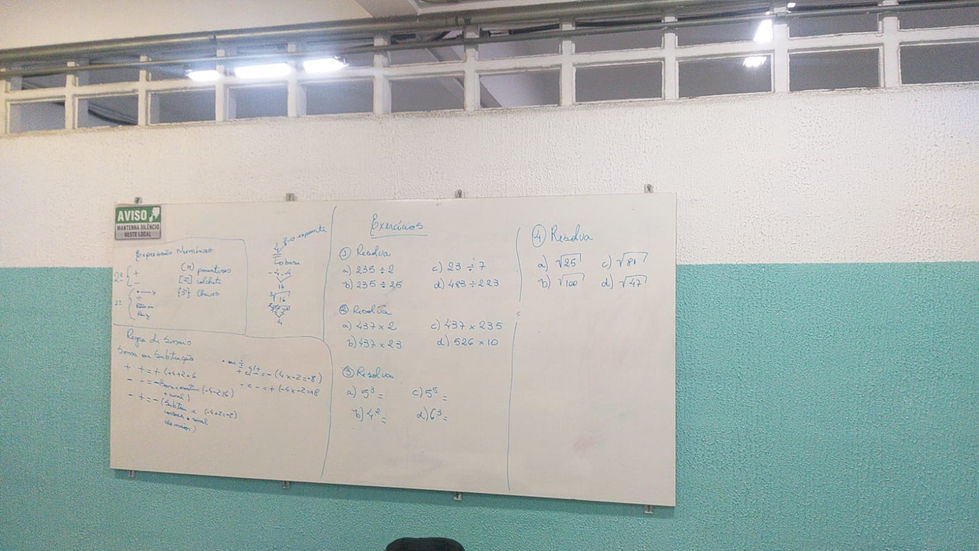 Recuperação - Inforjmatica maematica lousa