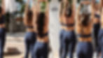 Aula de yoga promovida pela Alo Yoga na praia de Cannes, com prancha de surf e tapetes azuis da marca.