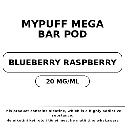 Mypuff Mega Bar Pod Blueberry Raspberry