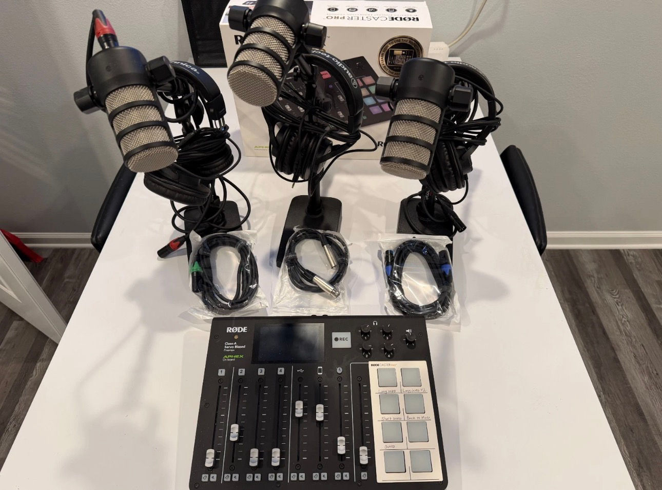 Rodecaster Pro1 With 3Podmic Podcasting Kit