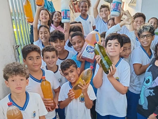 Projeto “Água e Óleo não se misturam” mobiliza escola de Ilhabela e arrecada quase mil litros de óleo