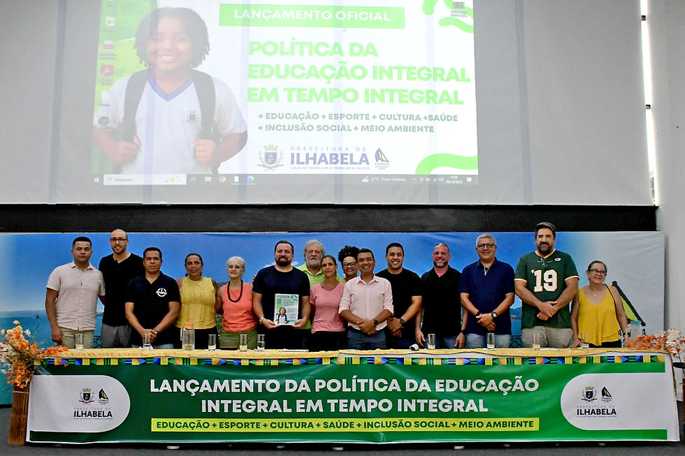 Prefeito Toninho Colucci lança Política de Educação Integral em Tempo Integral e consolida Ilhabela como referência regional