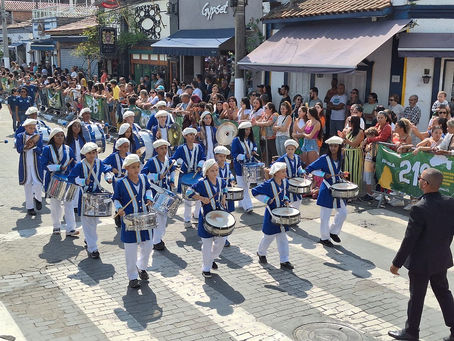 Escolas municipais de Ilhabela se preparam para o Desfile de 3 de Setembro