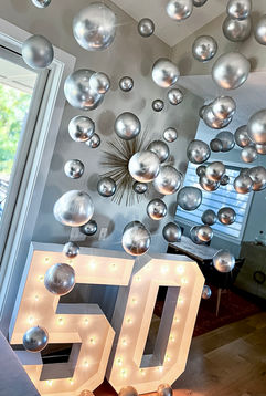 Lit Marquee Numbers, Balloon Display Garland, beautiful design