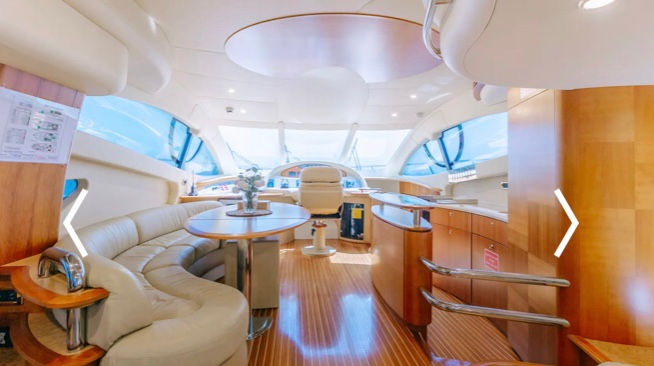 Миниатюра: Прокат яхты в Дубае Azimut 55 White Pearl