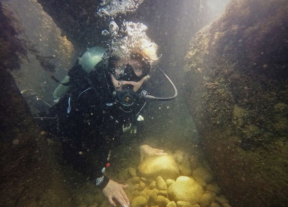 Миниатюра: Дайвинг на разрушенный пирс и волнолом.