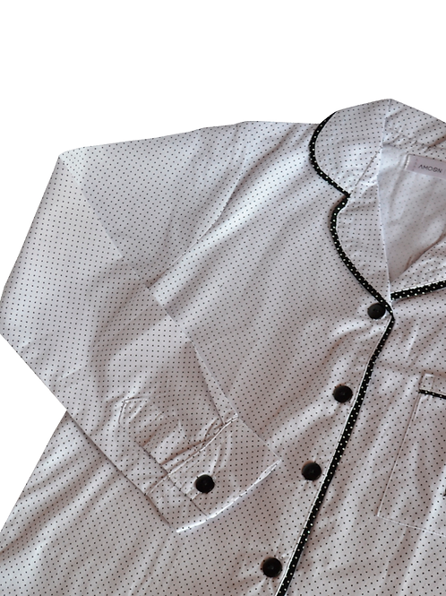 Chemise Drika – poá branco e preto