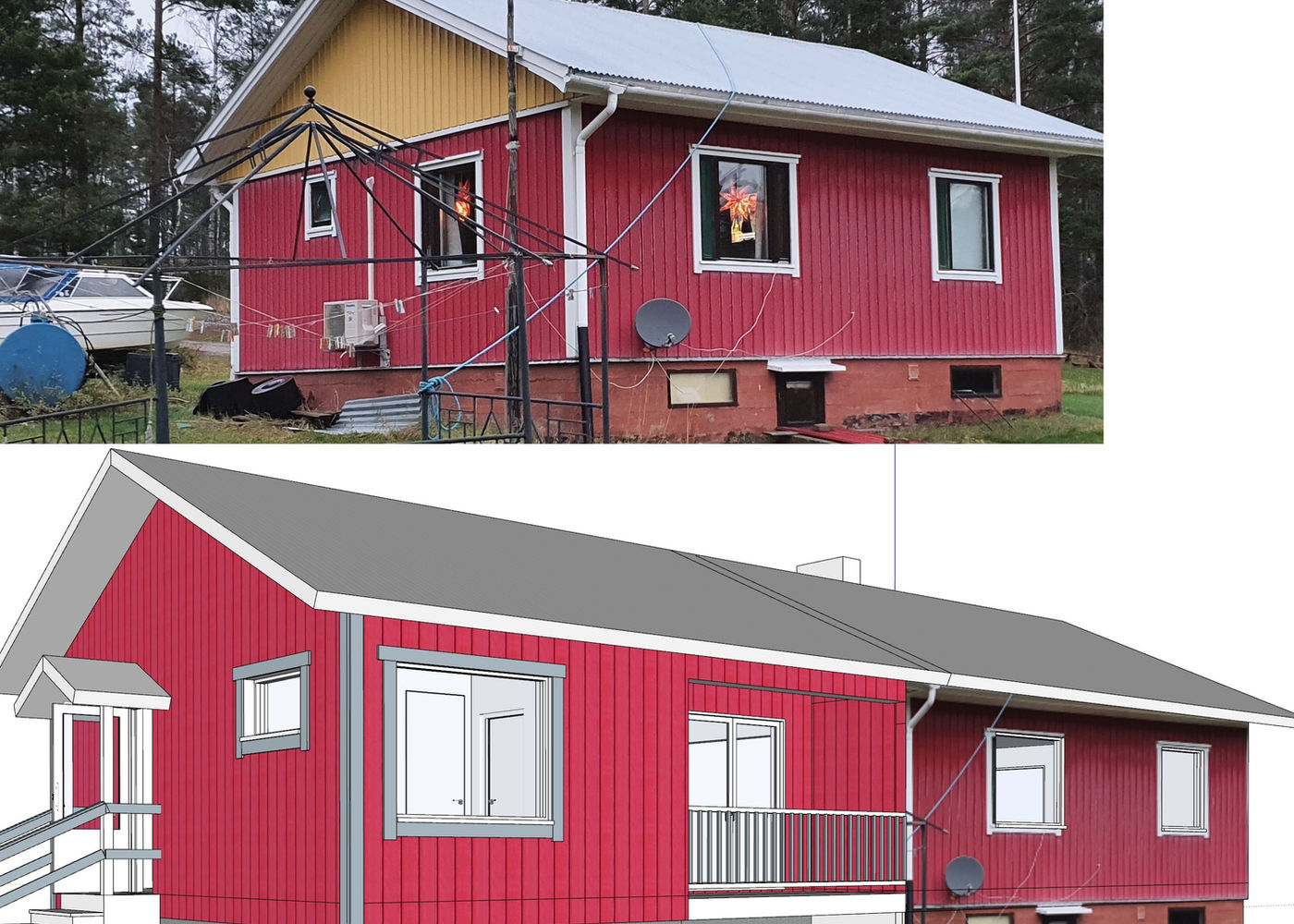 Tillbyggnad av egnahemshus
