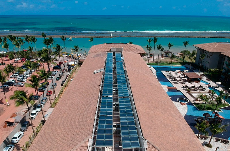 Sistema de Aquecimento Solar de 48,5 mil litros e 384 m² de área coletora total