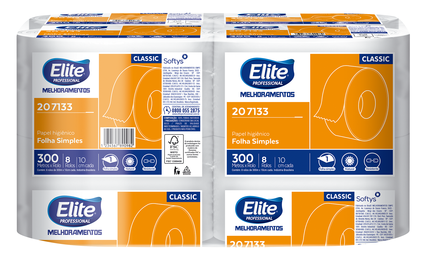 PAPEL HIGIÊNICO ROLO FS CLASSIC - 207133