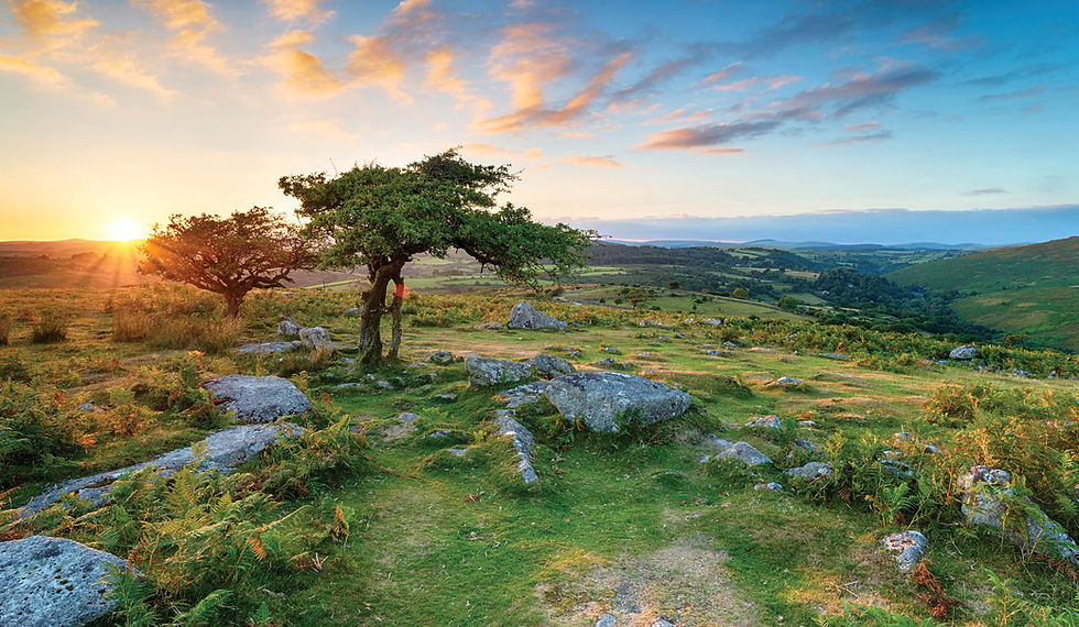 Sunset on Dartmoor