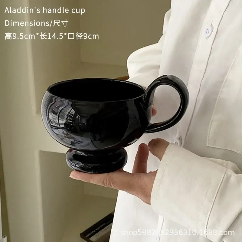 Thumbnail: Ceramic Chic Coffee Cup Afternoon Dim Sum Tea Cup Aladdin Handle Cups Ceramic