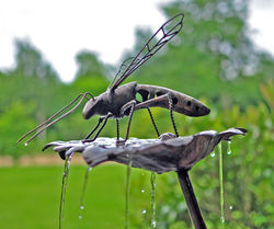 Flying bug water feature