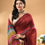 Thumbnail: Pure Mul Mul Cotton Rainbow Saree –Maroon