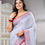 Thumbnail: Bengal Pure Cotton Saree with blouse piece(Lavender).