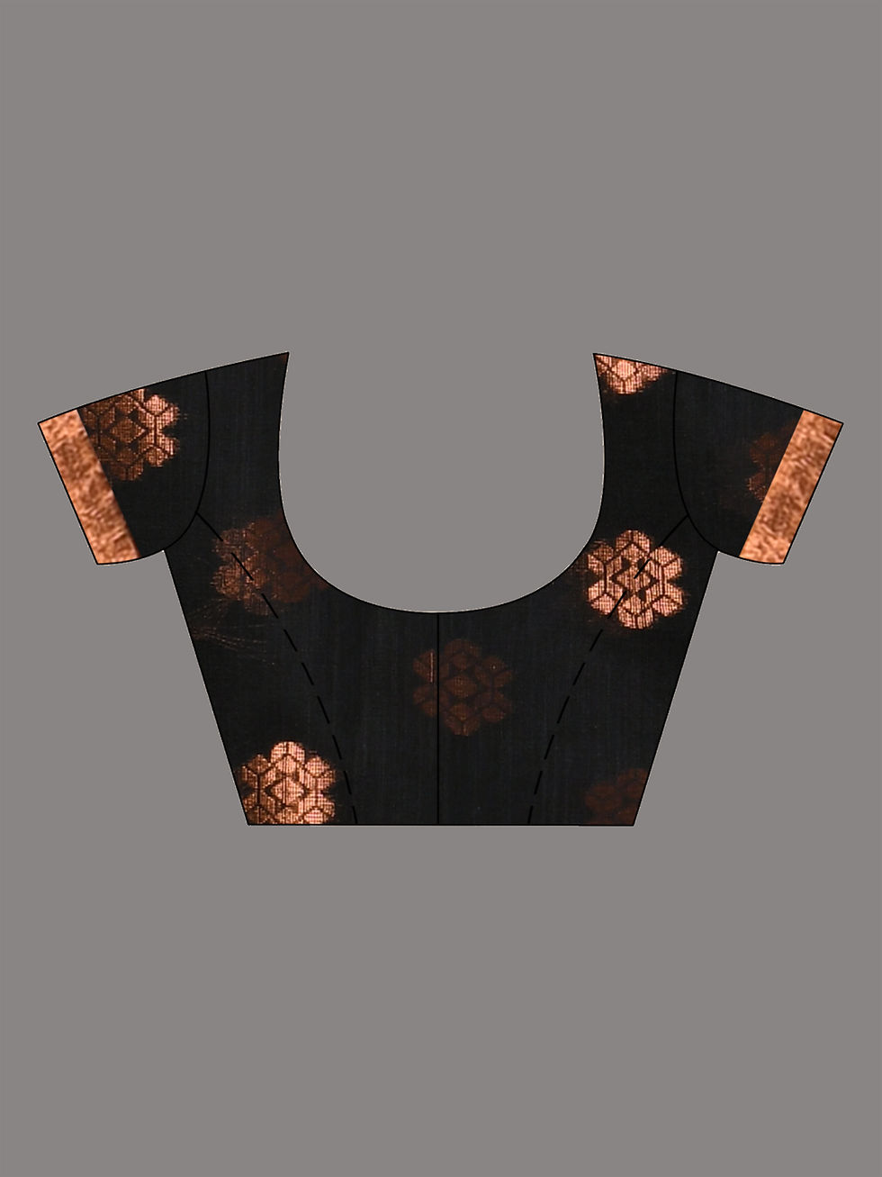 Thumbnail: Cotton Silk Handloom Zari Saree in Black with Blouse Piece.