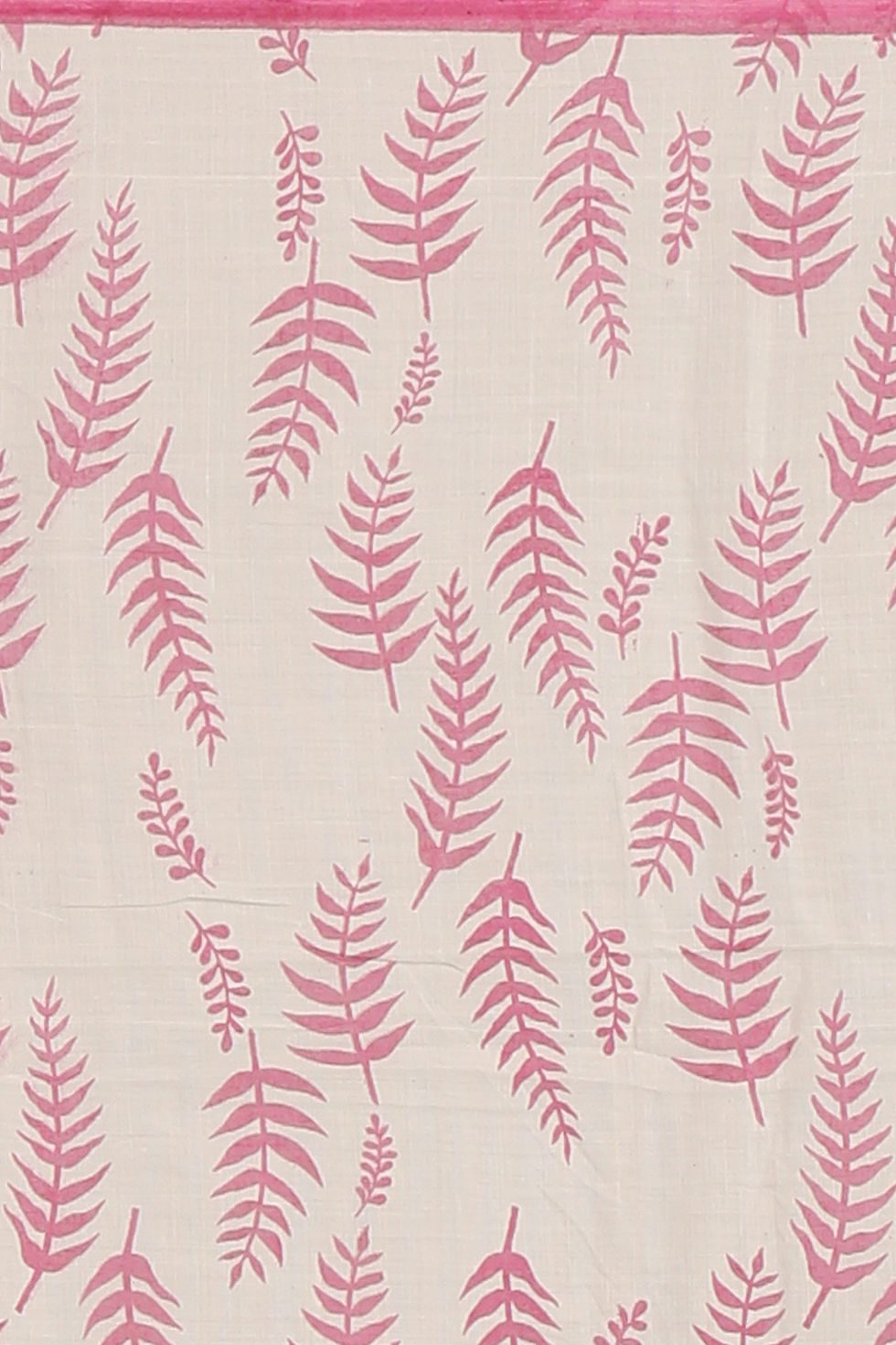 Thumbnail: pure cotton sarees for women with blouse piece(White & Pink).