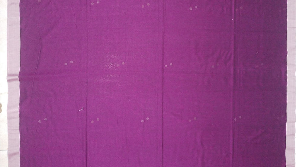 Thumbnail: Woven Design Pure Cotton Saree In Purple