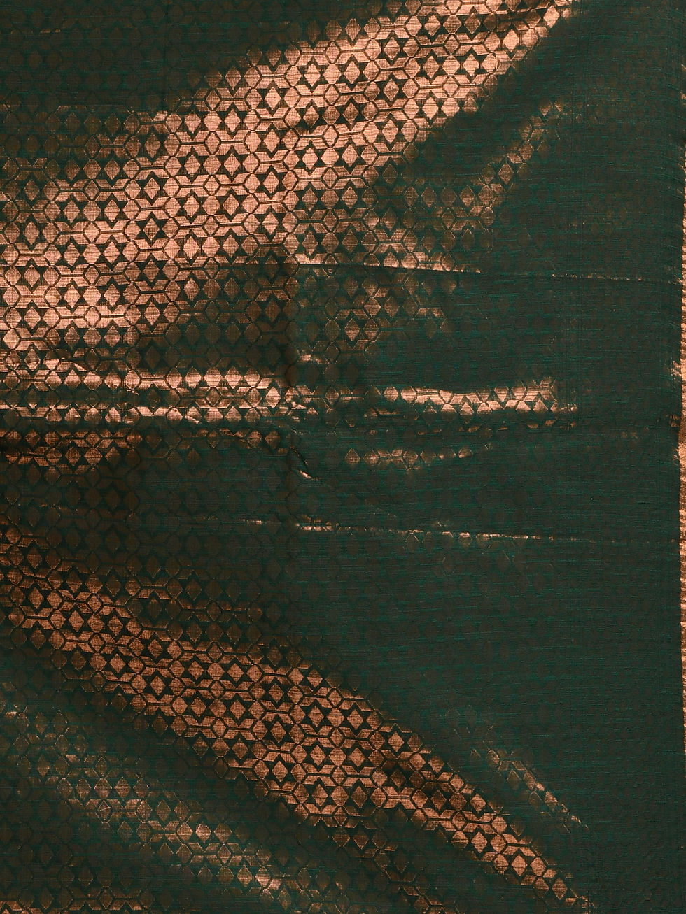 Thumbnail: Cotton Silk Handloom Zari Saree with Blouse Piece.