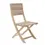Miniature : Lot de 2 chaises de jardin, NATERIAL Solaris ,en acacia ,marron.