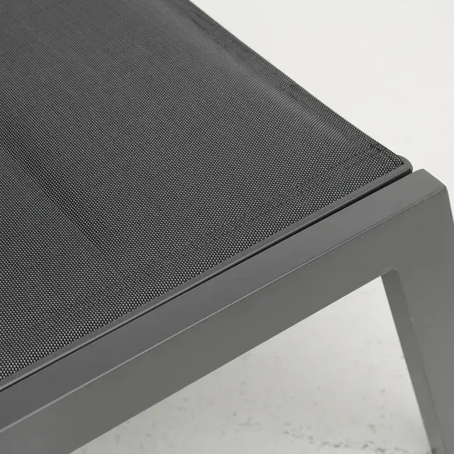 Miniature : Bain de soleil double, en aluminium, NATERIAL Isboa, gris.