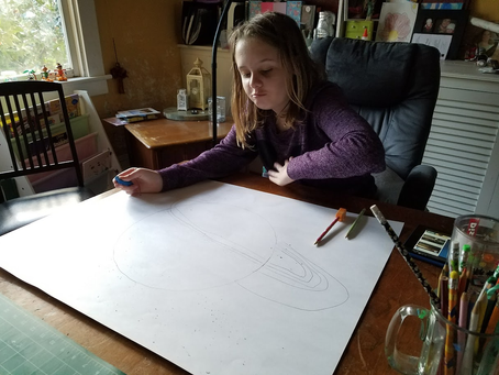 January 10, 2018. Interrupting kiddo's homework. (3 Pics)