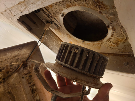 Replacing bathroom Vent. Decemember 17, 2020 (3 Pics)