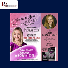 Fuller Life Interview 11th Aug 2019 LeaA