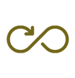 gold infinity arrow