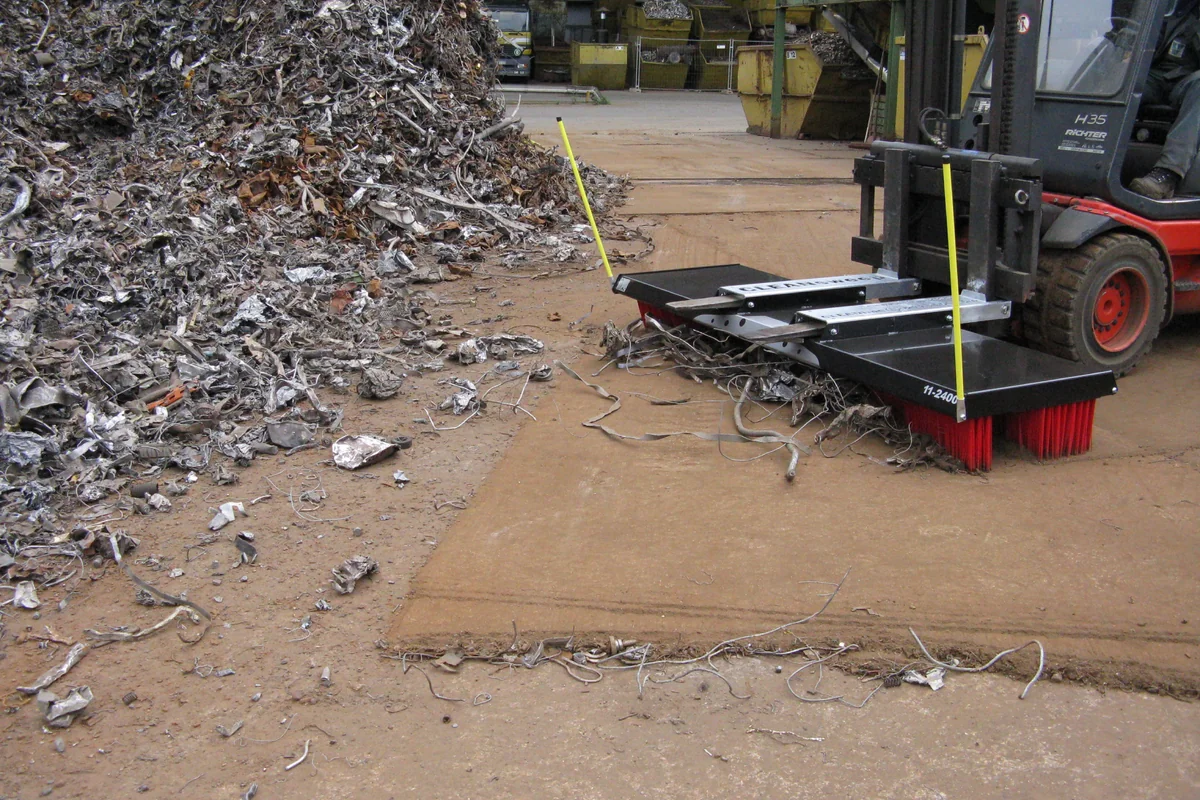 CLEANsweep im Einsatz – Recycling – Metallspäne
