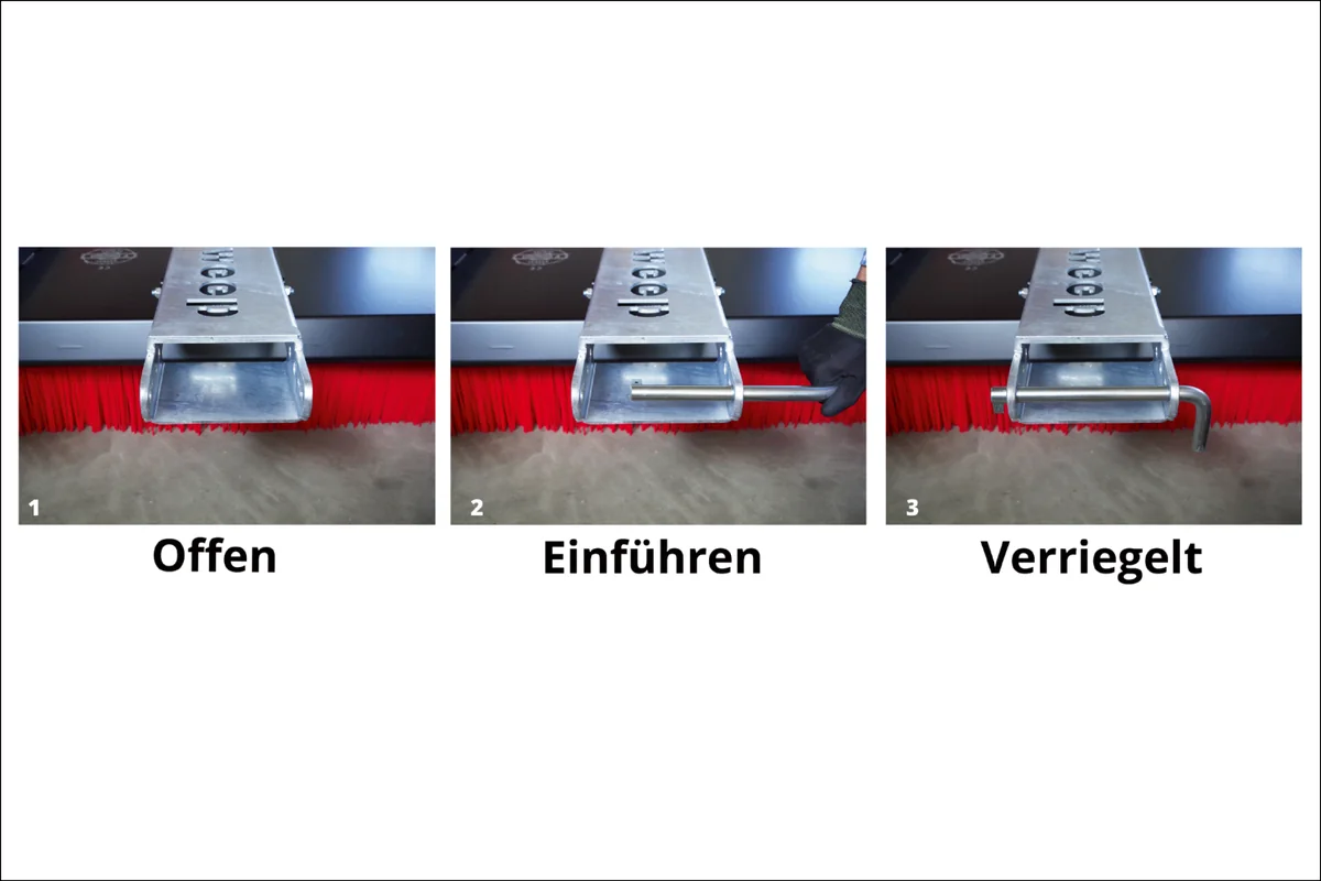 CLEANsweep V-Concept Kehrbesen im Vergleich zur rotierenden Kehrmaschine – Grafik