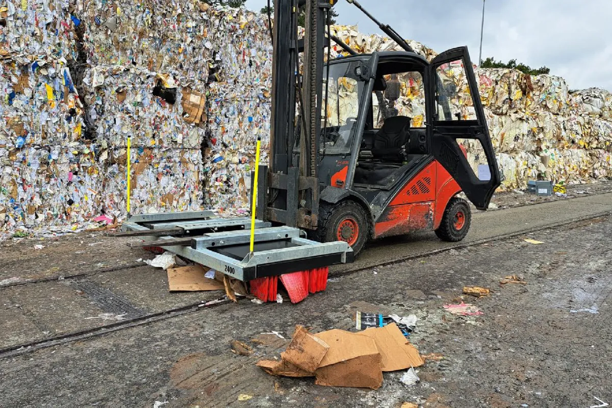 CLEANsweep im Einsatz – Recycling – Sortierreste