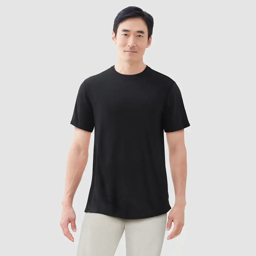 GOODS Salt S/S scoop bottom T's-Black