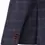 Thumbnail: Brushed Tweed Windowpane Blazer in Denim blue/ burgundy