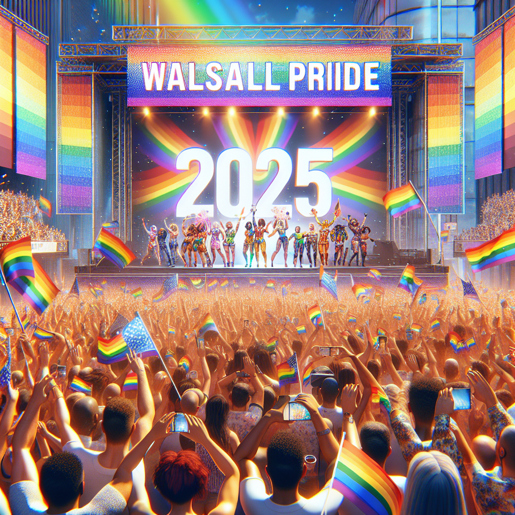 A vibrant image of pride flags blowing in the wind
