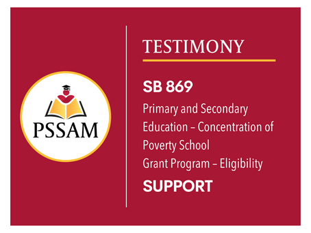 SB 869 Primary and Secondary Education – Concentration of Poverty School Grant Program – Eligibility