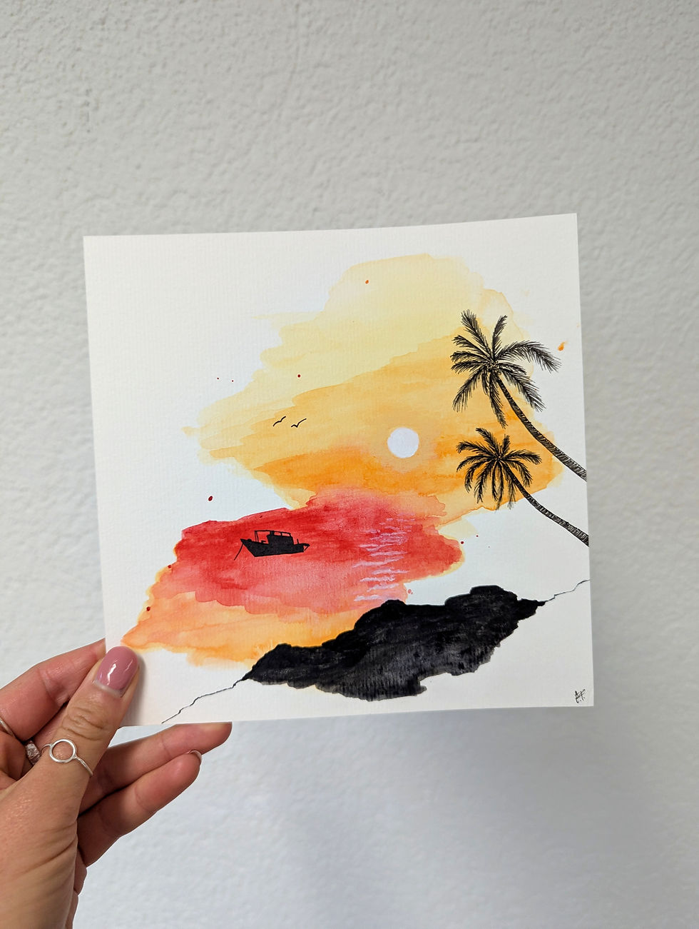 Miniaturbild: "Vietnam Sunset" - Mini-Kunstwerk