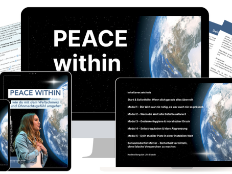 🌍 Weltschmerz heilen: Wie du inneren Frieden findest, auch wenn der Krieg allgegenwärtig ist (3 Soforthilfe-Tools)