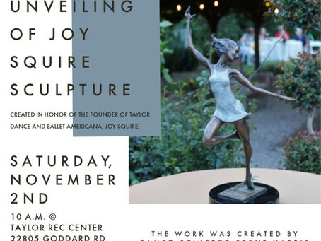 Unveiling of Joy Squire Sculpture