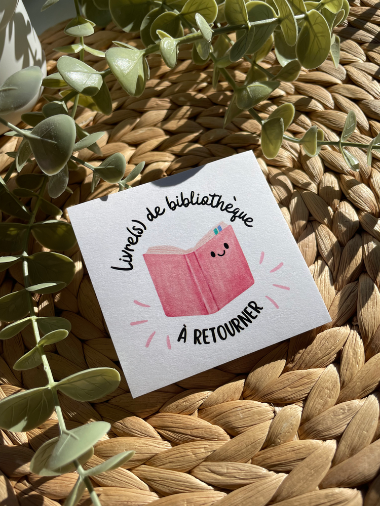 Livre(s) de biblio à retourner | Madame Melissa