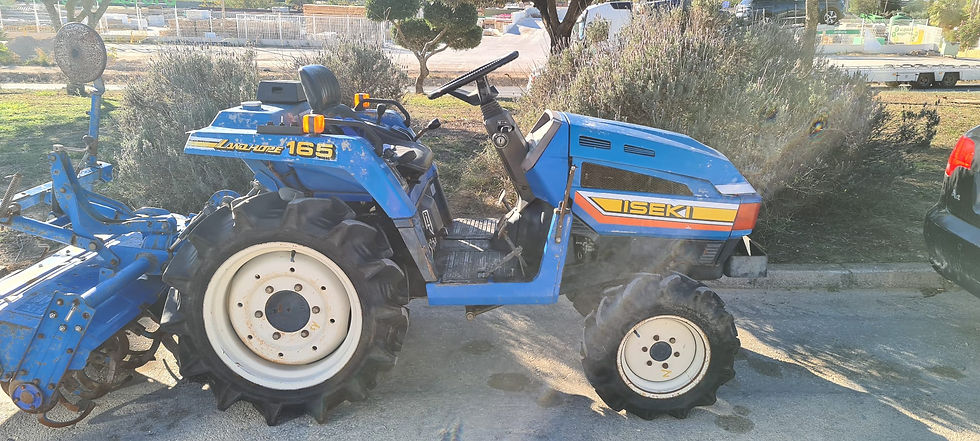 Tractor Iseki T165 con rotovator, precio 4.500 +iva