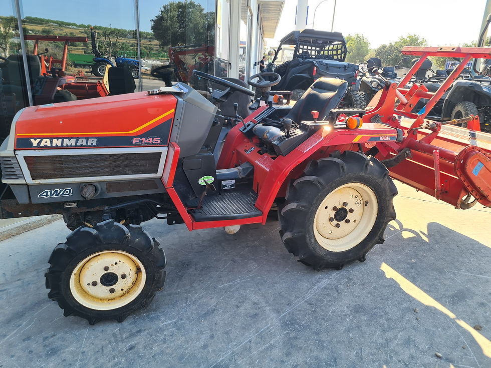 Tractor Yanmar F145 con rotovator. Precio 4.950+iva.