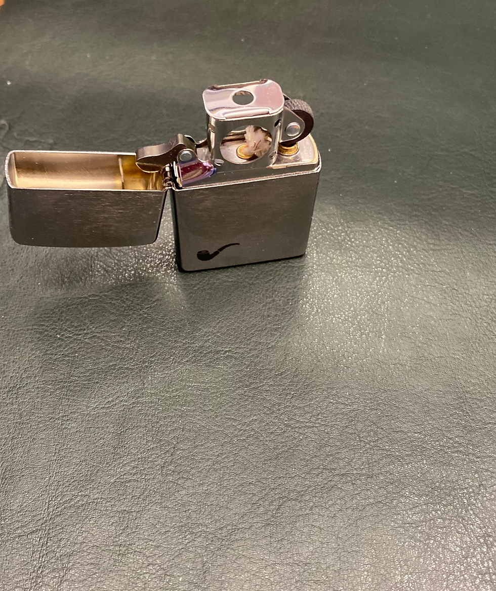 Miniatura: Accendino Zippo Pipa Argentato