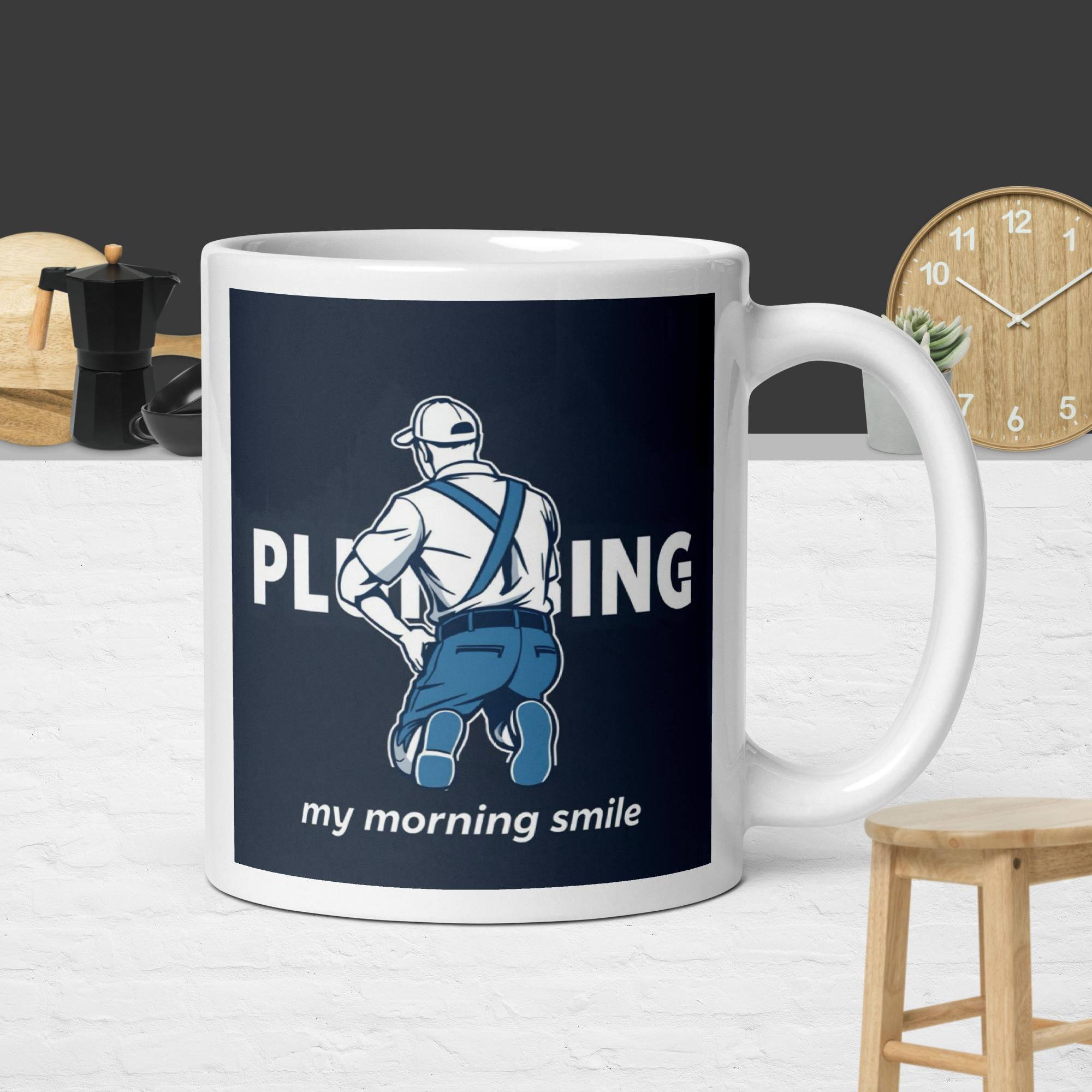 Plumber White glossy mug