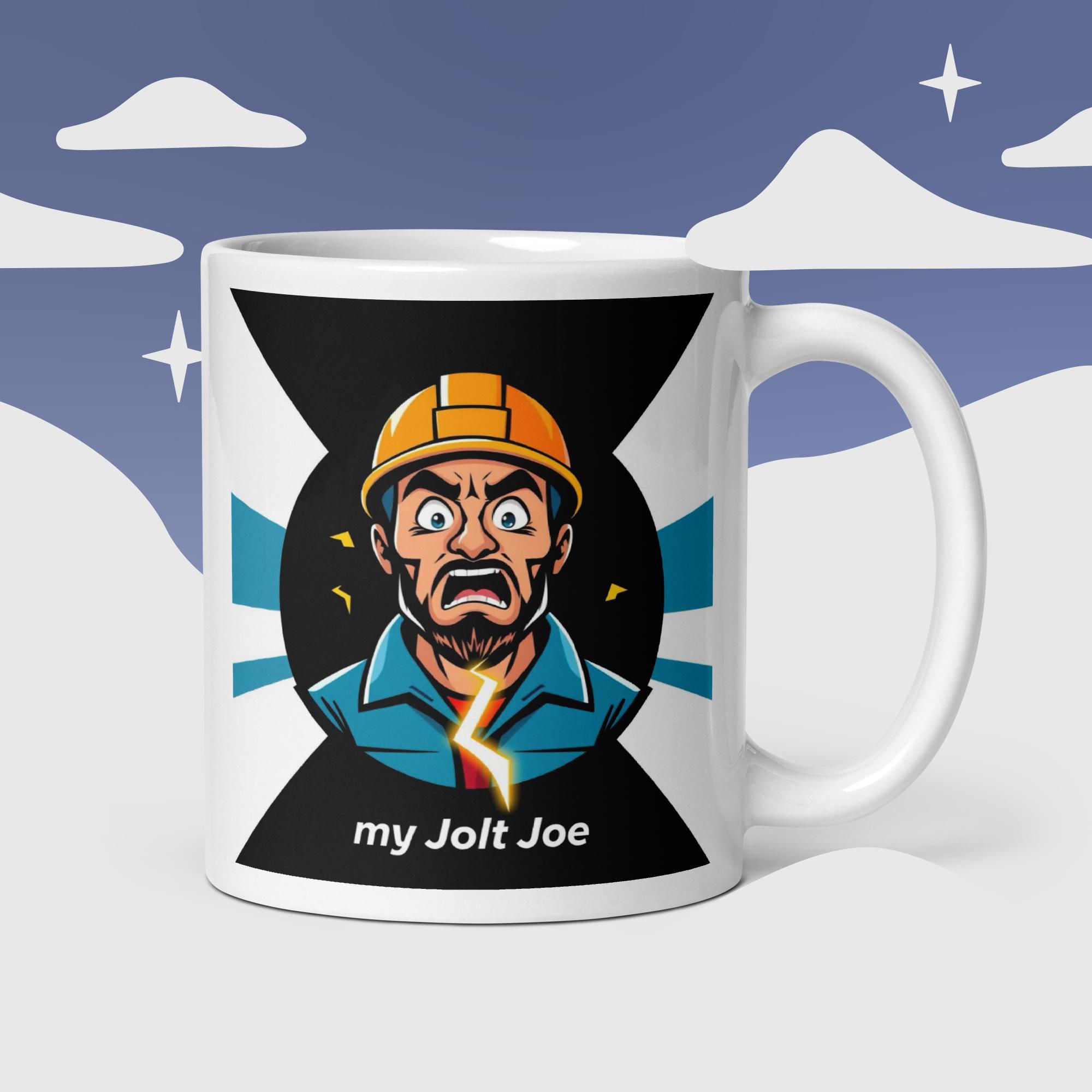 Morning Jolt White glossy mug